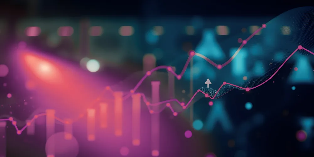 Gráfico de crecimiento digital como resultado de elegir bien al agente digitalizador